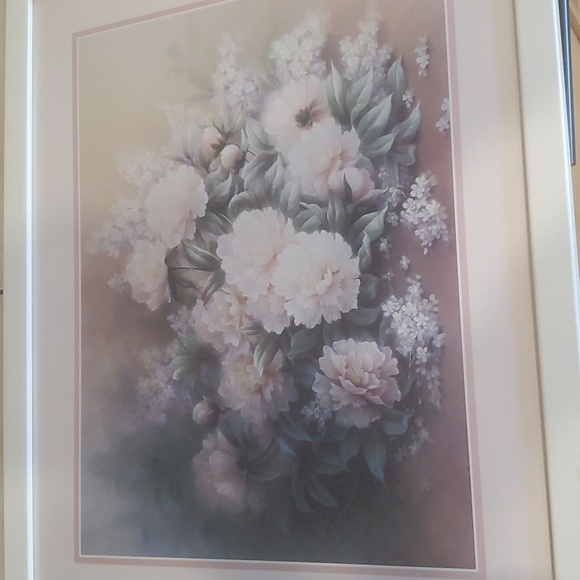 16x20in Floral Print Framed Matted - Picture 2 of 4